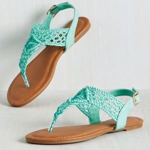 ModCloth Braided Seaglass Sandals